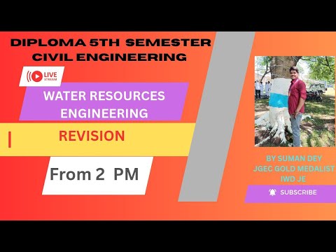 REVISION  OF WATER RESOURCES ENGINEERING (CEPC 501) | WBSCTE | 5th Sem  2026 JANUARY | 3rd YEAR