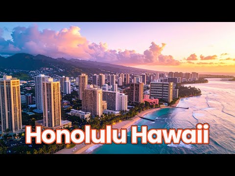 Breathtaking Aerial Views of Honolulu, Hawaii | 8K Drone Cinematics