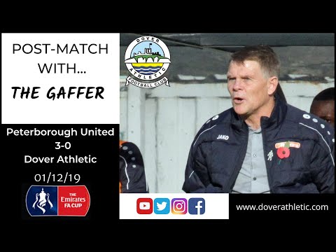 Manager Reaction:  Peterborough 3-0 Dover