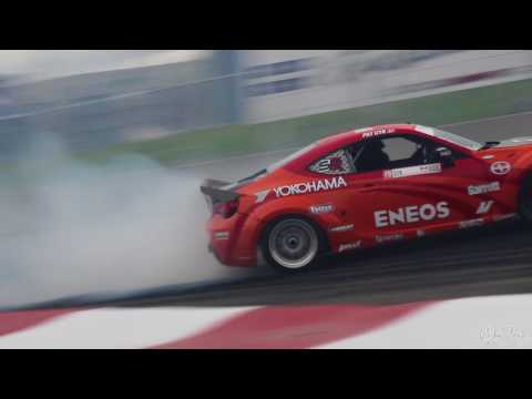 Patrick Cyr Leading Francis Doyon - Formula Drift Canada Round 3 2015
