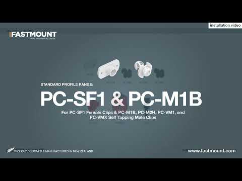 Simple panel mounting with the Fastmount® PC-SF1 and PC-M1B