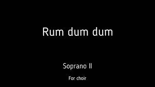Choir/chór D. Šuplevski - Rum dum dum - Soprano II + score