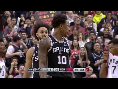 DeMar DeRozan FILTHY POSTER DUNK on Chris Boucher   Spurs vs Raptors   January 12, 2020