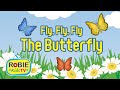 Fly, Fly, Fly the Butterfly | Animated Nursery Rhymes Kids Songs