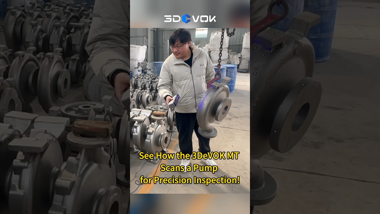 3DeVOK MT 3D Scanning a Pump for Inspection #3dscanning #inspection