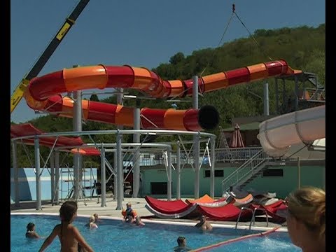 Novi tobogan u akva parku u Jagodini 02.08.2017.
