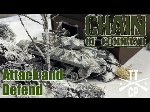 Tabletop CP: Chain of Command Battle Report- Attack an Defend