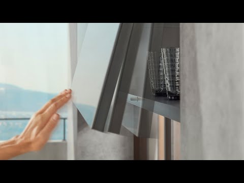 AVENTOS TIP-ON cabinet door lift system in action