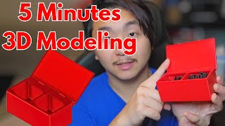 5 Minute 3D Model Box With Hinge In Fusion 360