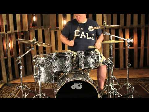 DW Drum Collectors Black Galaxy With Chrome Hardware