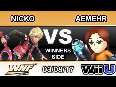 WNF 1.4 - FAD | Nicko (Shulk) Vs. Kh | AEMehr (Mii Gunner) Winners Side - Smash Wii U