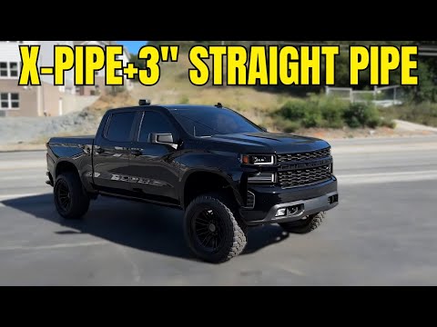 2021 Chevy Silverado 5,3 l V8 mit X-Pipe und 3-Zoll-Straight-Pipes!