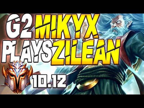 G2 Mikyx Plays Zilean Support feat G2 Perkz Aphelios vs Kalista - 10.12