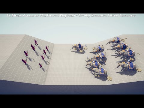 8x Pirate Queen vs Every Units or Gods - Totally Accurate Battle Simulator