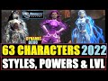 DCUO 2022 - Our 63 Characters Styles, Levels & Powers - DC Universe Online - Toons Quick 360° Spin