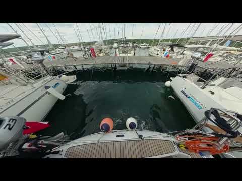 Einhand Anlegen Punat mit der Bavaria37 Cruiser