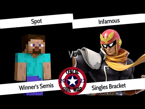 CenCal Civil War 2022 - Winner's Semis - spot (Steve) vs Infamous (Captain Falcon)