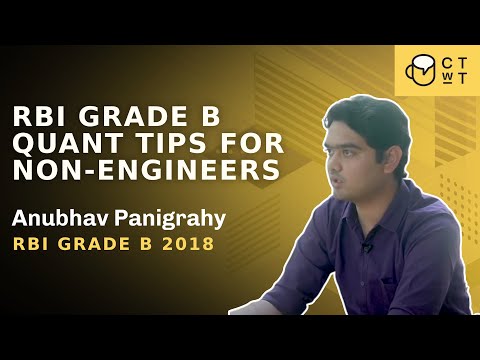 RBI Grade B - Tips to improve Quants for Non-engineers | Anubhav Panigrahy #rbigradeb