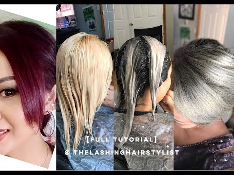 [FULL TUTORIAL] How to bleach red hair to root shadow/color melt ash blonde hair