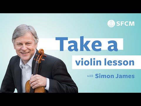 What's it Like to Study Violin at SFCM? Full Lesson with Simon James