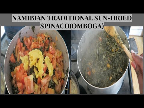 HOW TO COOK SUN-DRIED SPINACH / THE BEST SPINACH RECIPE/ COOKING GREEN VEGETABLES/ NAMIBIAN FOOD