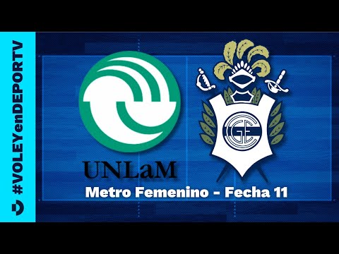 UNLam vs Gimnasia LP - Metro Femenino - Fecha 11 - #VOLEYenDEPORTV - División de Honor