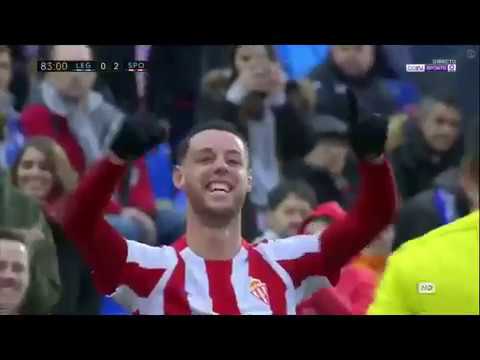 Gol de Burgui [0-2] - Jª22: CD Leganés - Real Sporting (esRadio Asturias)