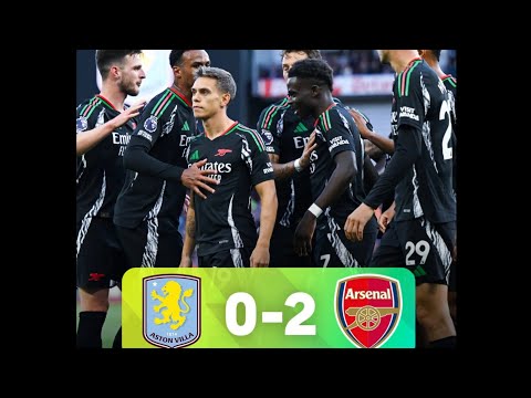 ARSENAL CELEBRATE AFTER BEAT ASTON VILLA 0 - 2 ARSENAL AT VILLA PARK STADIUM