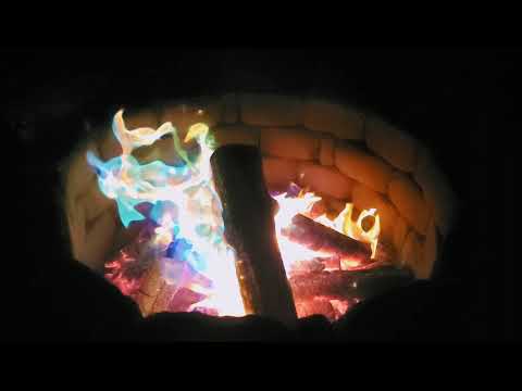 Super slo-mo rainbow fire