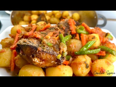 Potatoes Cameroon Style | Hot pot | Potatoes and fried fish