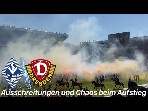SV Waldhof Mannheim - SG Dynamo Dresden| Choreo,Randale & Krawall bei Platzsturm und Dynamo Aufstieg