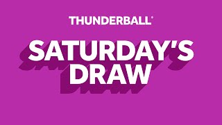 The National Lottery Thunderball draw results from Saturday 03 January 2026