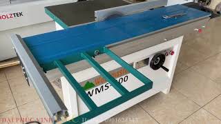 MÁY CƯA BÀN TRƯỢT MINI WOODMASTER WMS-300. Cắt phôi ngắn, cắt gỗ, nghiêng 45 độ, bàn trượt 1600mm.