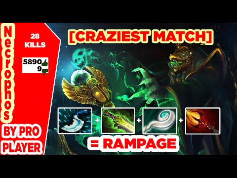 Necrophos Dota 2 Guide [Craziest Match] 28 kills and Got Rampage in 25 minutes
