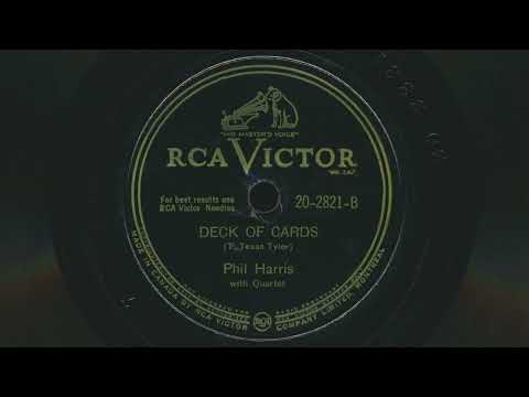 1947 PHIL HARRIS Deck Of Cards - 78 RPM Record