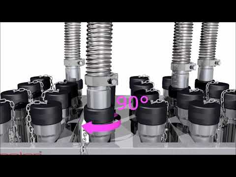 Neuartige Schnellkupplung | Einhandbedienung, selbstzentrierend , dichtungslos