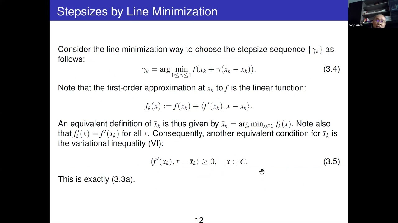 Hong Kun Xu: Convergence Analysis of the Frank Wolfe Algorithm for Convex and Nonconvex Optimization
