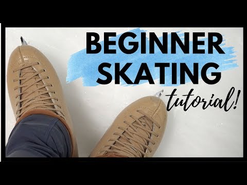 ICE SKATING FOR BEGINNERS! Skating Lesson