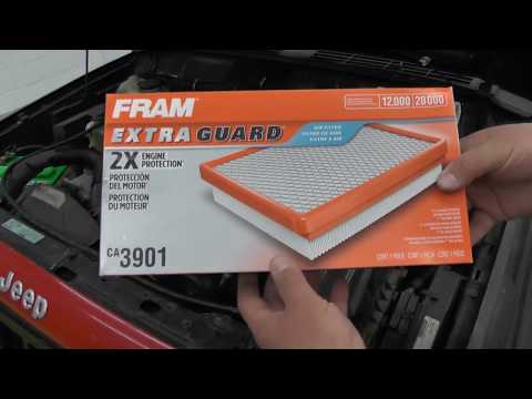 How to install air filter 1995 Jeep Cherokee