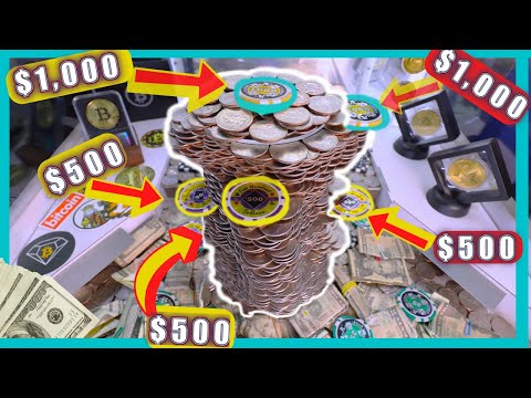 I got in trouble for Winning all This Money like This! High Limit Coin Pusher *ASMR*