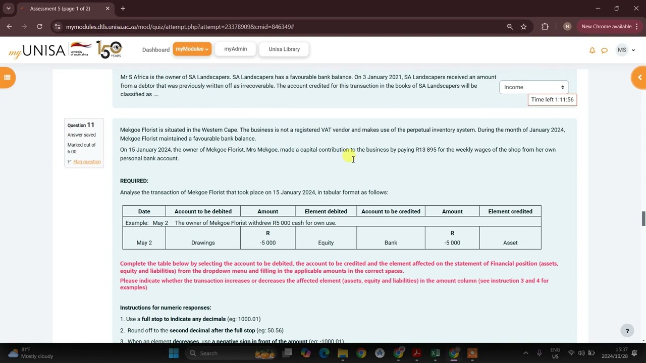 ASSIGNMENT 5 FOR FAC1501| WHAT TO EXPECT