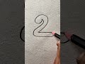 How To Draw Snake With Number 2