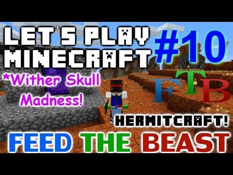 Let's Play Minecraft Hermitcraft FTB Ep. 10 - Wither Skull Madness!