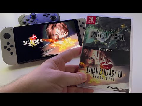 FINAL FANTASY VIII Remastered Twin Pack - Review | Switch OLED handheld gameplay