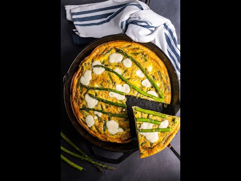 A CREAMY DELICIOUS ASPARAGUS FRITTATA