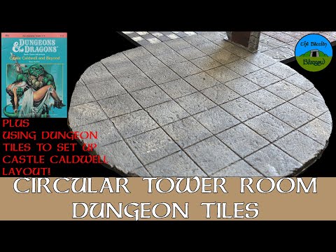Make circular tower room dungeon tiles and how to make do with the materials you have