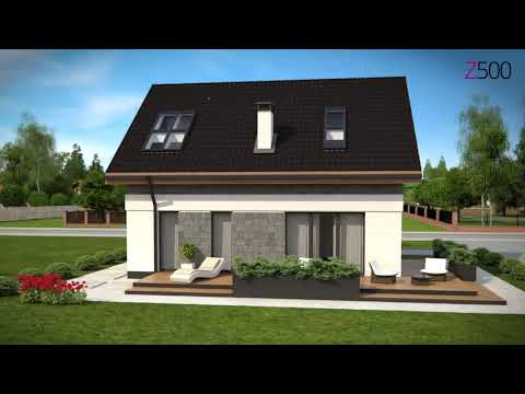 Z371 - Gotowy projekt domu z poddaszem użytkowym we współczesnym stylu do 140 m2