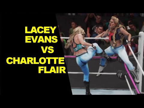 WWE 2K19 Lacey Evans vs Charlotte Flair - Extreme Rules