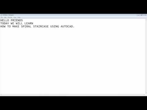 How to make spiral staircase in AutoCAD