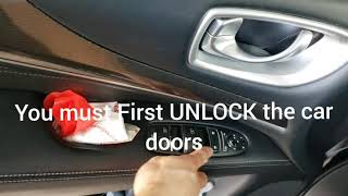 How to open your gas tank door for your Infiniti qx60  - SERIOUSLY